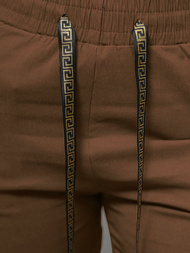 Dámské Chino Kalhoty Tmavě-Hnědé OZONEE O/7737