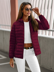 Dámská Bunda Vínová OZONEE JS/16M9103/01Z