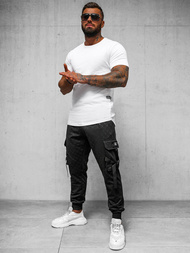 Pánské Tepláky Černé OZONEE O/PS6021