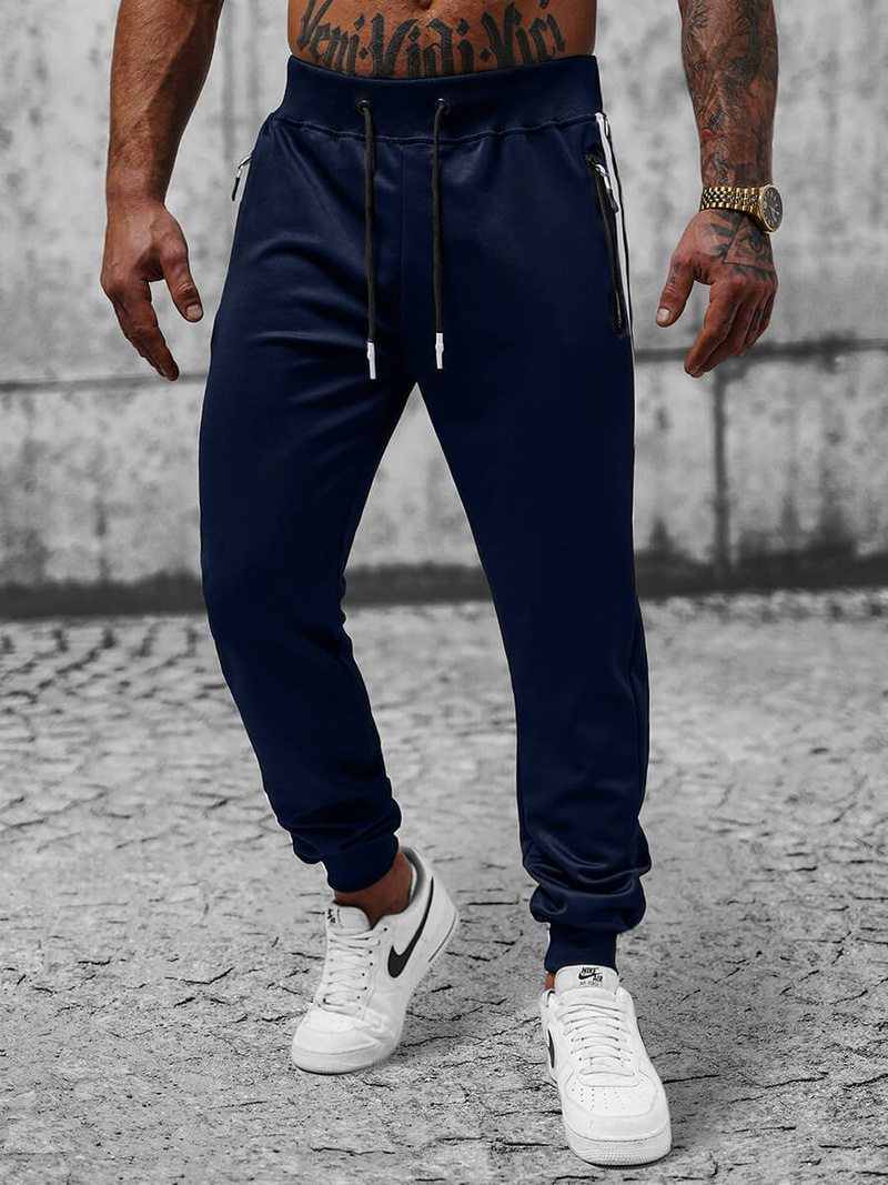 Pánské Tepláky Námořnické Modré OZONEE JS/8K181