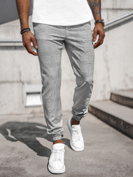 Pánské Chino Kalhoty Šedé OZONEE DJ/2296/22Z