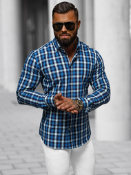 Pánská Košile Námořnická Modřá OZONEE O/V97