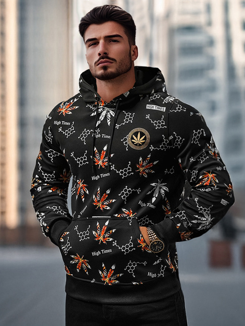 Pánská Mikina Černá OZONEE O/B266Z