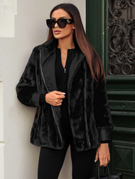 Dámská Bunda Černá OZONEE JS/11Z8075Z