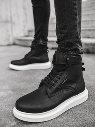 Pánské Sneakery Vysoké Černé OZONEE KN/404