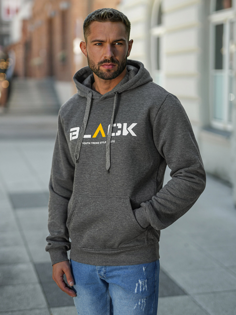 Pánská Mikina Grafitová OZONEE JS/8B1756/5