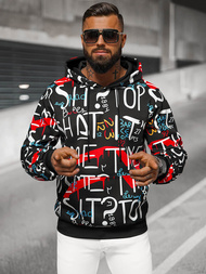 Pánská Mikina Černá OZONEE JS/8B1233/3