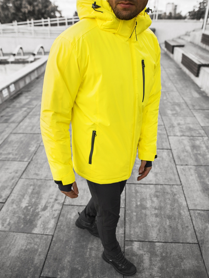Pánská zimní bunda Žlutá OZONEE JS/HH011/26Z