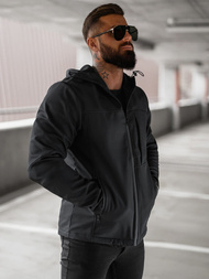 Pánská softshellová bunda černé OZONEE JS/27B6523/3Z