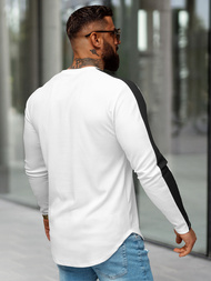 Pánská Mikina Bílá OZONEE O/D7197Z