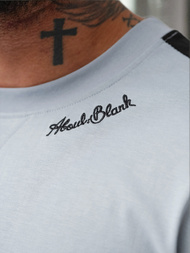 Pánské Tričko Světle-Modrá OZONEE O/QQ1195