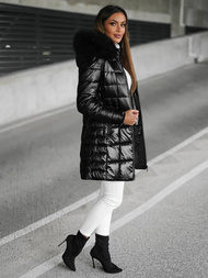 Dámská Bunda Černá OZONEE JS/16M9120/392Z