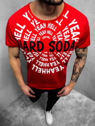 Pánské Tričko Červené OZONEE JS/KS1948Z