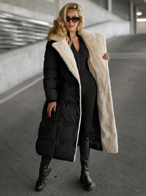 Dámská Bunda Černo-Bílé OZONEE JS/16M9168/392B