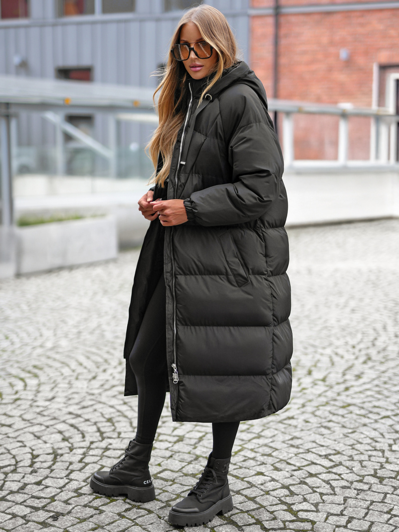 Dámská Bunda Černá OZONEE JS/5M3163/392Z