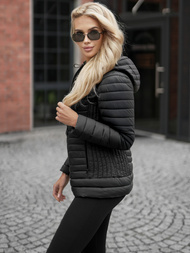 Dámská Bunda Černá OZONEE JS/11Z8228Z