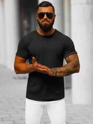 Pánské Tričko Černé OZONEE O/7766T