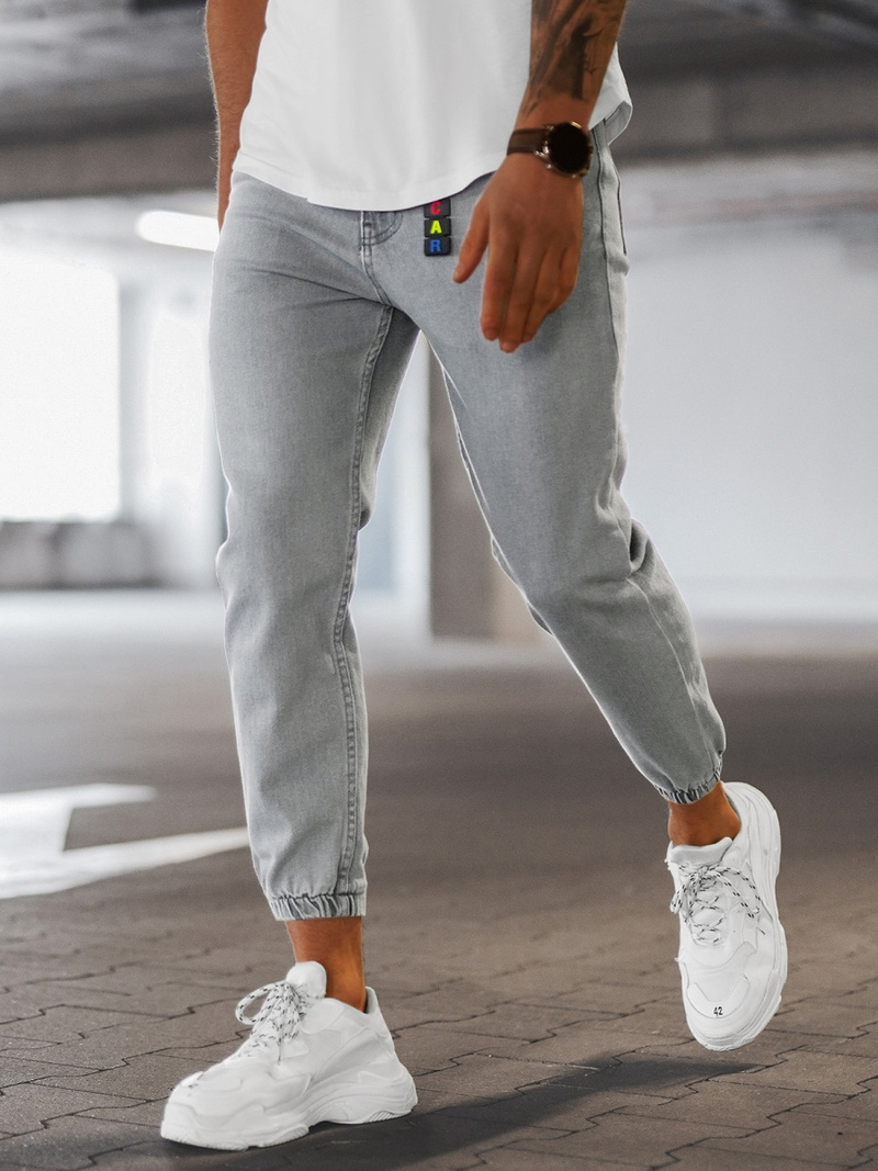 Pánské Kalhoty Jogger Šedé OZONEE DO/6108/3