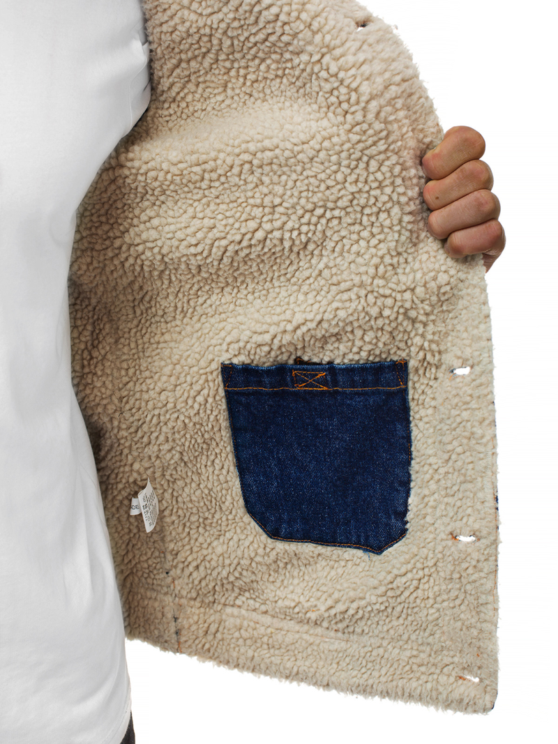 Pánská Džínová Bunda Modrá OZONEE JB/JP1109