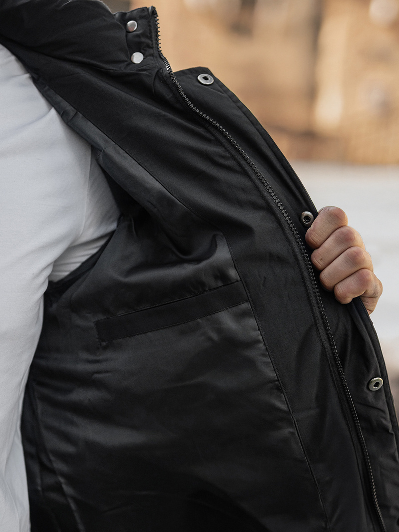 Pánská Bunda Černá OZONEE JS/57M7503/392Z