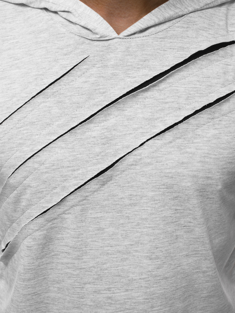 Pánské Tričko Šedé OZONEE A/1185Z