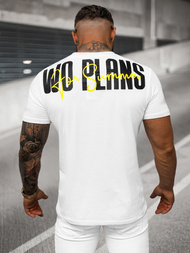 Pánské Tričko Bílé OZONEE O/T1277/1