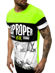 Pánské Tričko Zelené OZONEE JS/KS1974