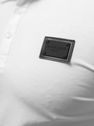 Pánské Polo Tričko Bílé OZONEE NB/MT3018Z