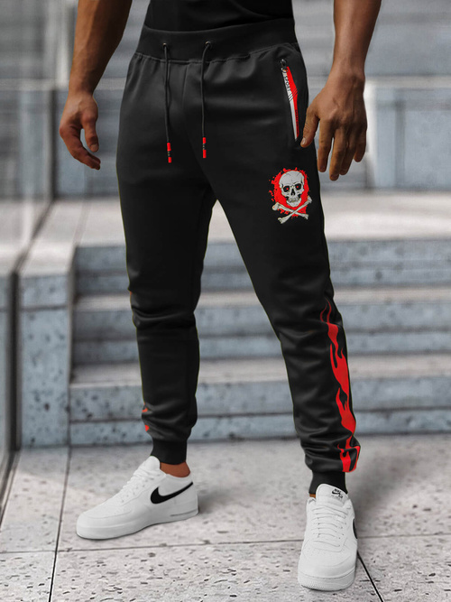 Pánské Tepláky Černé OZONEE JS/K10237Z