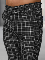 Pánské Chino Kalhoty Černé OZONEE DJ/5515Z