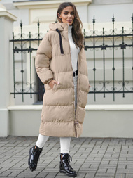 Dámská Bunda Béžová OZONEE JS/5M3163/62Z