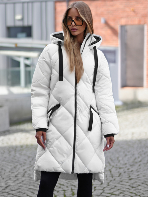 Dámská Bunda Bílá OZONEE JS/5M3168/281Z