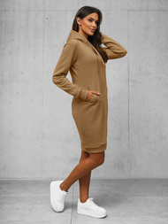 Dámská Mikina Tmavě Béžová OZONEE JS/YS10005/91Z