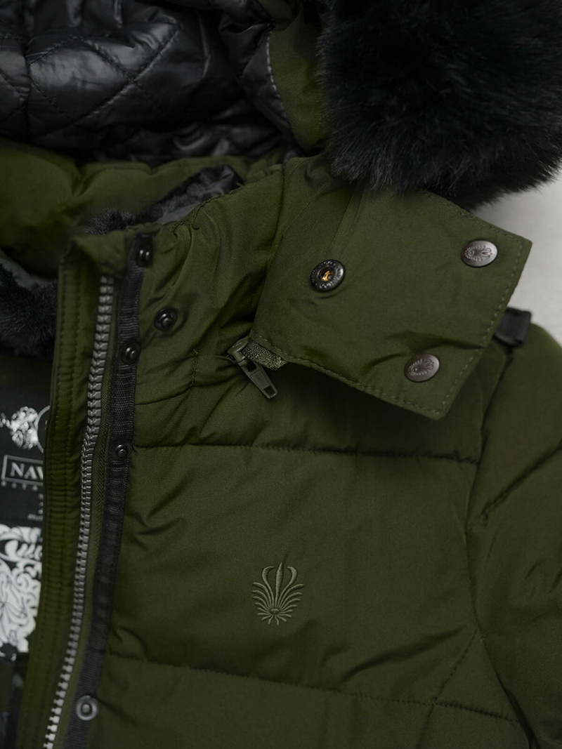 Dámská Bunda Khaki OZONEE O/W377Z