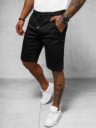 Pánské Chino Kraťasy Černé OZONEE NB/MP0266N