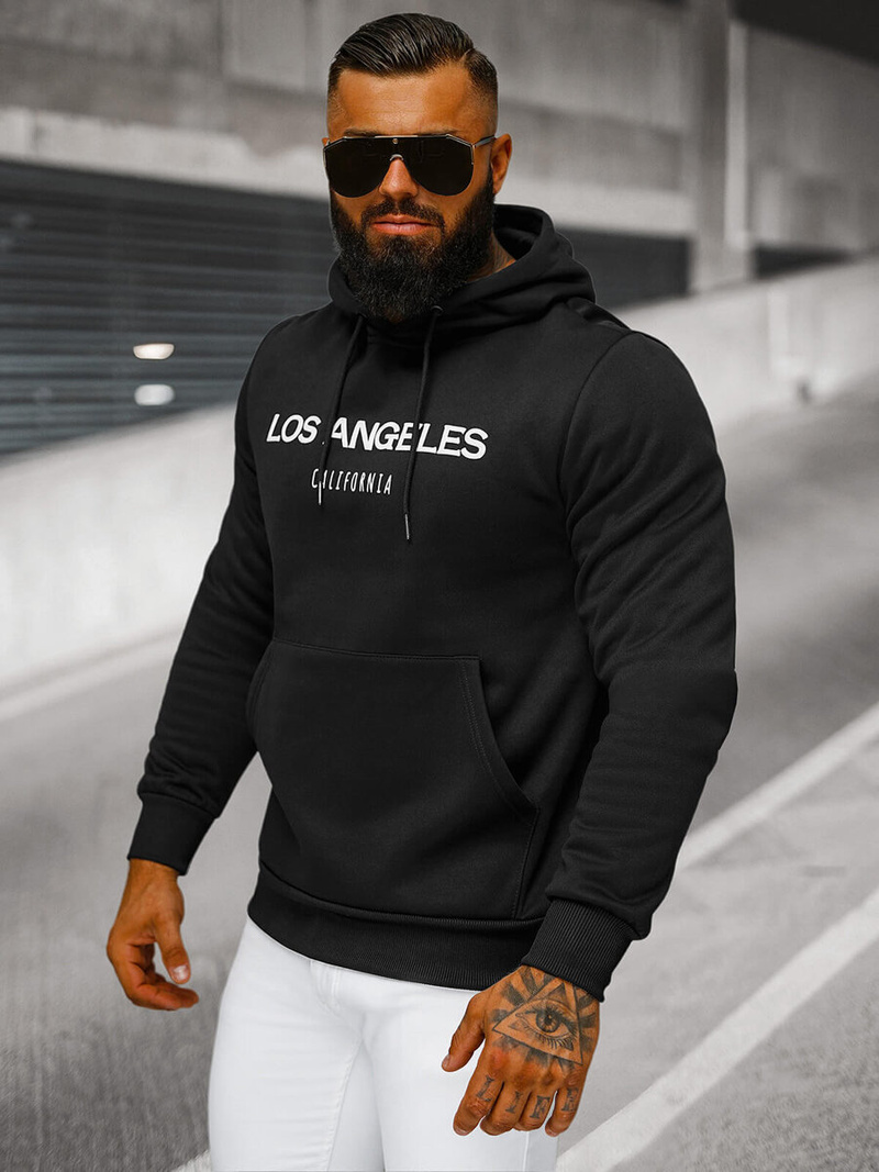 Pánská Mikina Černá OZONEE JS/27B6507/3