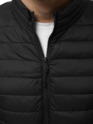 Pánská Bunda Černá OZONEE JS/LY33