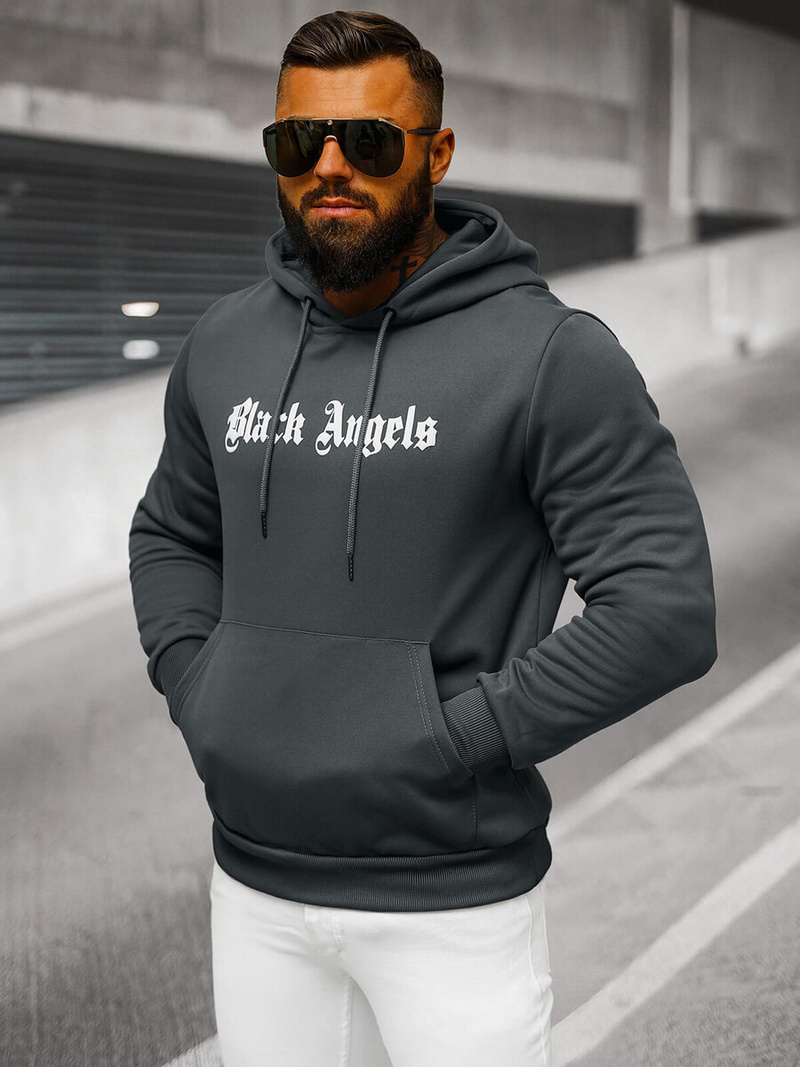 Pánská Mikina Grafitová OZONEE JS/27B6509/5