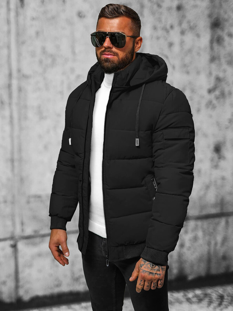 Pánská Bunda Černá OZONEE JS/31M5006