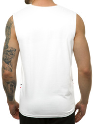 Pánské Tílko Bílé OZONEE JS/SS11079