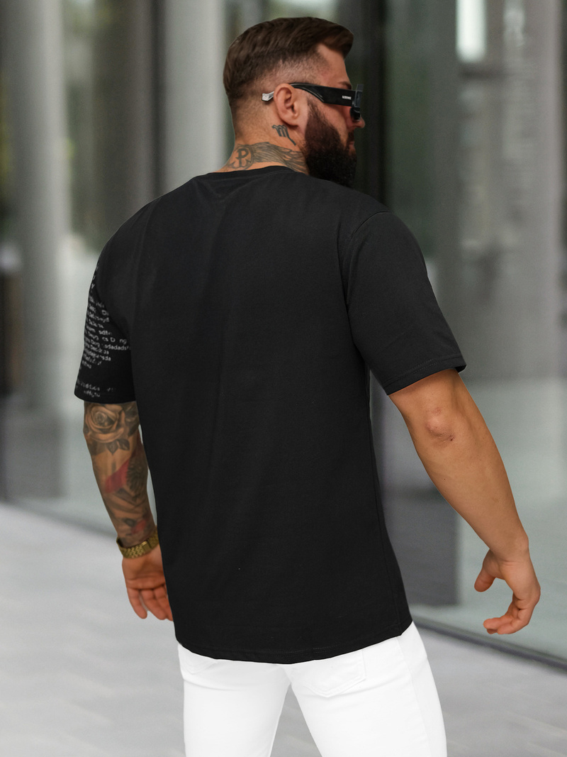 Pánské Tričko Černé OZONEE O/YN2/631