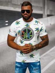 Pánské Tričko Bílé OZONEE O/T136/1