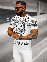 Pánské Tričko Bílý OZONEE NB/MT3053Z