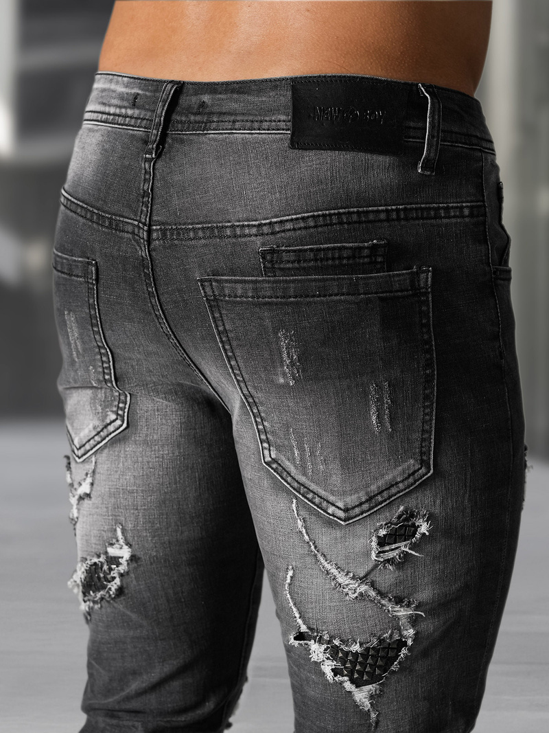 Pánské Džíny Černé OZONEE NB/MP0152NZ