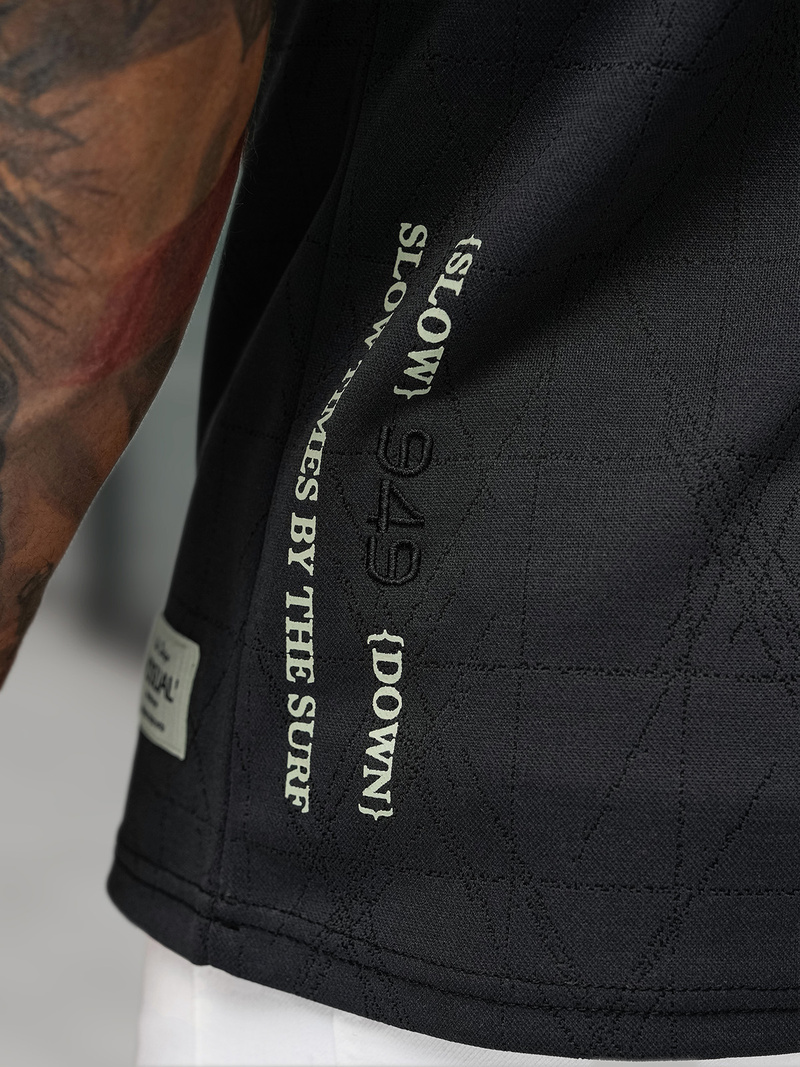 Pánské Tričko Černé OZONEE O/QQ1530