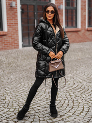 Dámská Bunda Černá OZONEE JS/5M3189/392Z