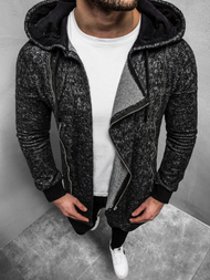 Pánská Mikina Černá OZONEE B/171693Z