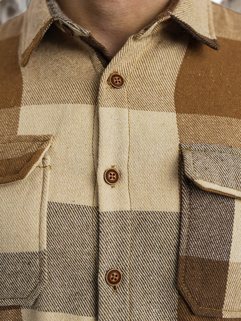 Pánská Košile Camelová OZONEE NB/MC728KZ