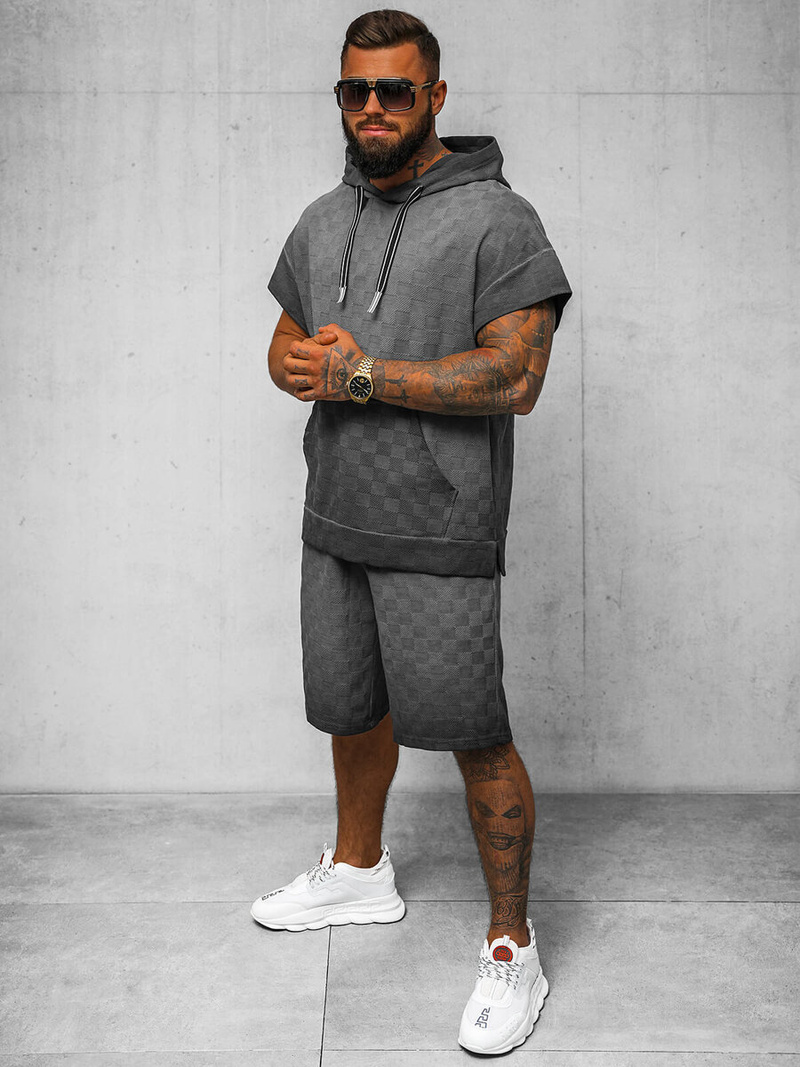 Pánská Tepláková Souprava Černá OZONEE O/3C113/9