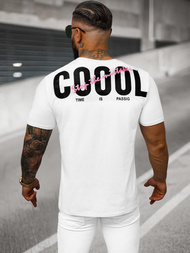 Pánské Tričko Bílé OZONEE O/T1278/1